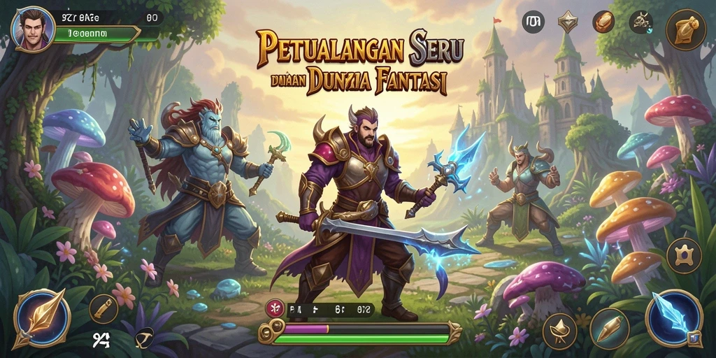 Tampilan gameplay mendebarkan dalam petualangan ARPG 9ZK.