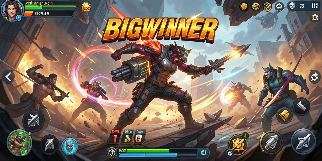 Gameplay mendebarkan dari BIGWINNER dengan aksi intens dan grafis menakjubkan.