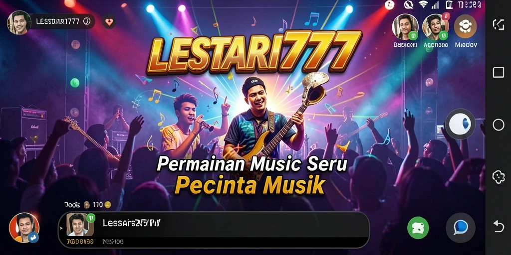 Tampilan gameplay LESTARI777 yang penuh warna dan energik.