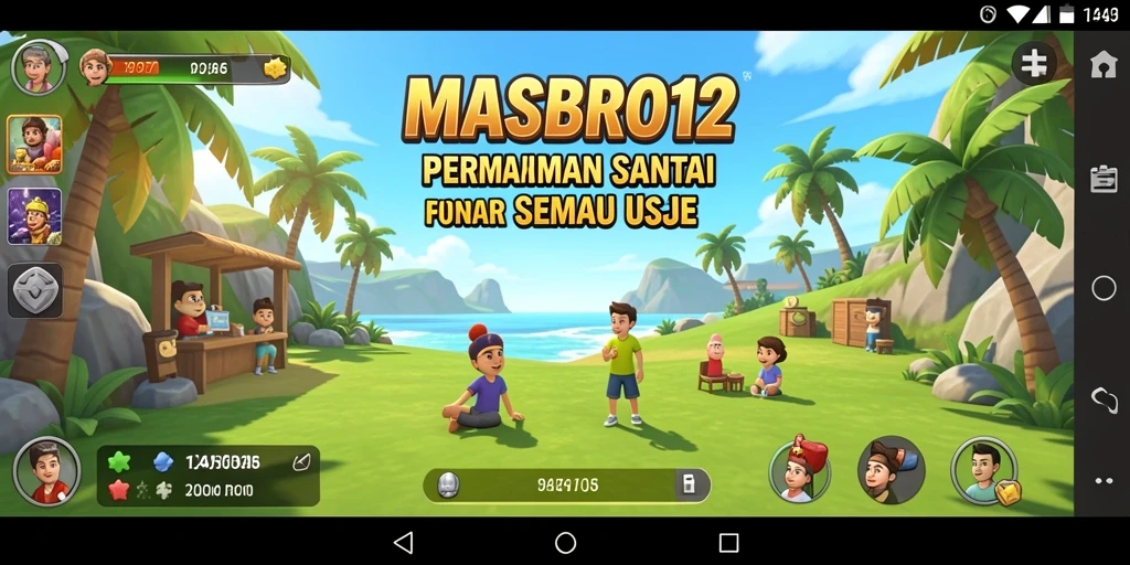 Screenshot dari gameplay <strong>MASBRO12</strong> yang menunjukkan keseruan permainan Casual.